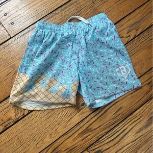 Baseball Lifestyle 101 Blue Ice Cream Print Kids Shorts